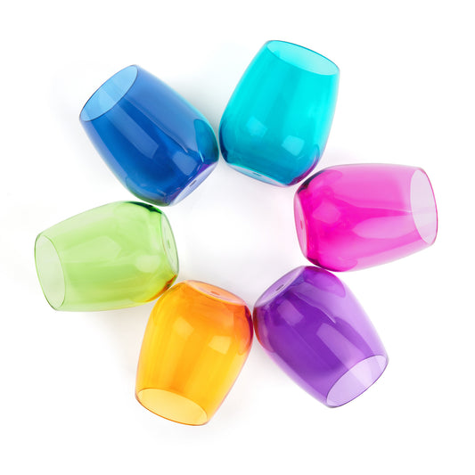 Unbreakable Stemless Wine Glasses- Jewel Collection