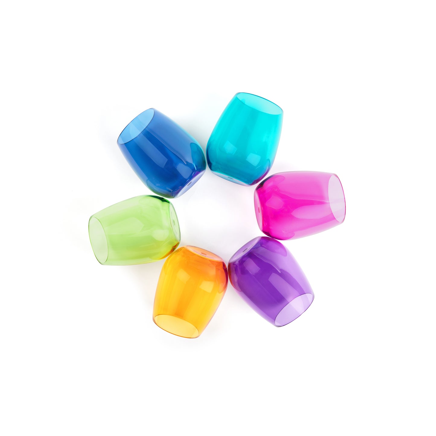 Unbreakable Stemless Wine Glasses- Jewel Collection