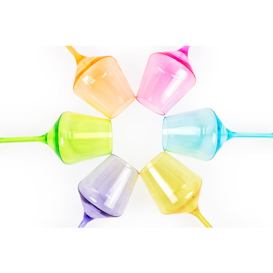 Unbreakable Stemmed Wine Glasses - Bright Collection